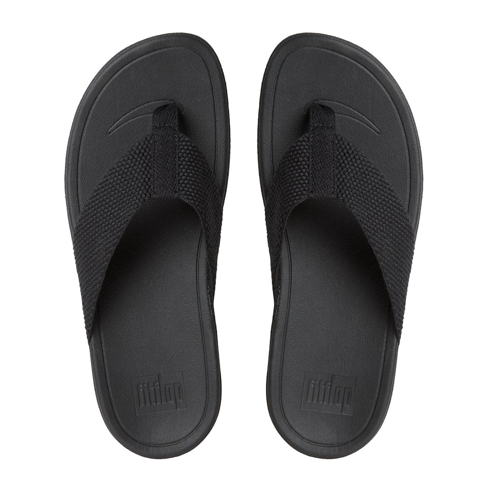 Fitflop Womens Sandals - Surfa Toe-post - Black - 032-RFJUMW